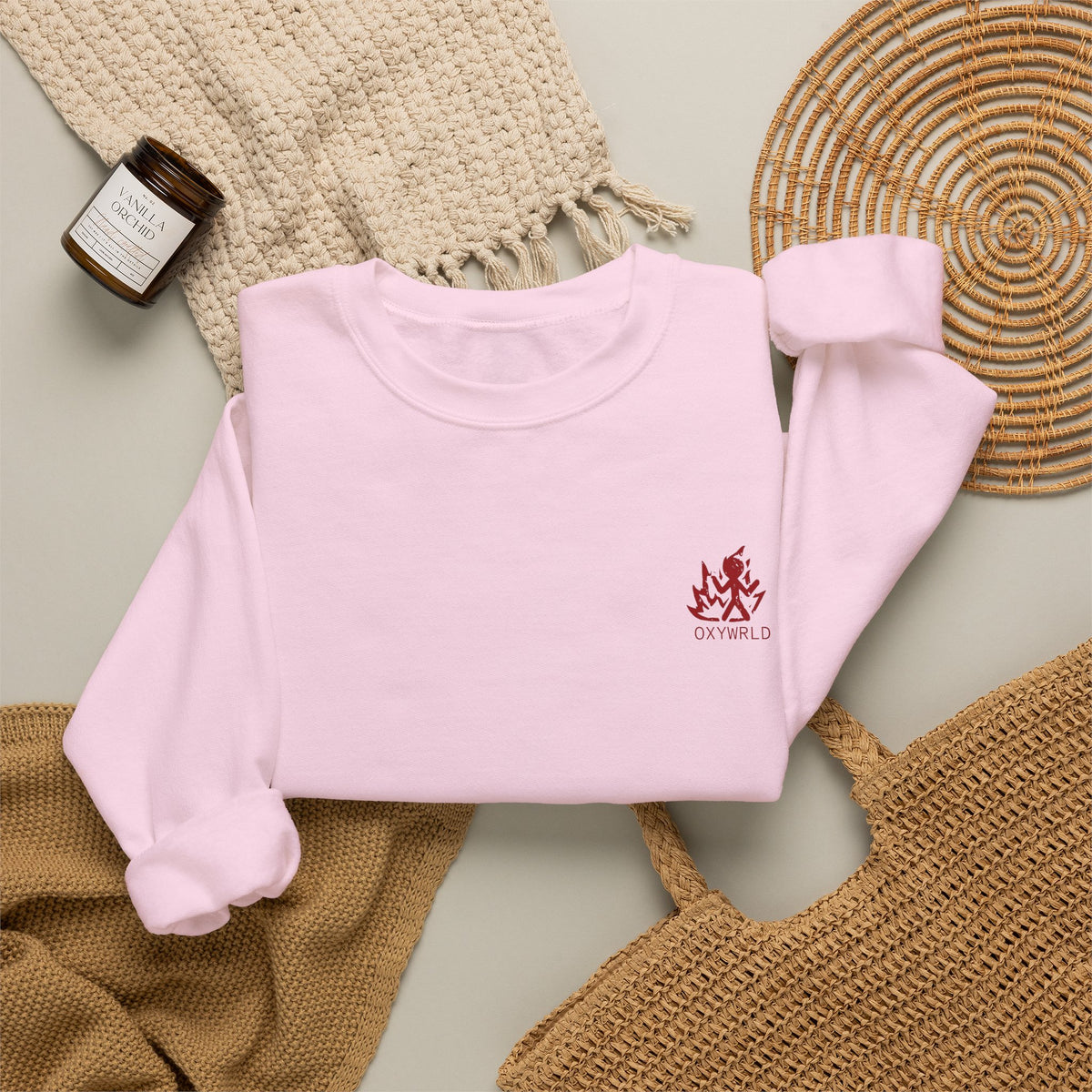 OXYWORLD Embroidered Crewneck Sweatshirt