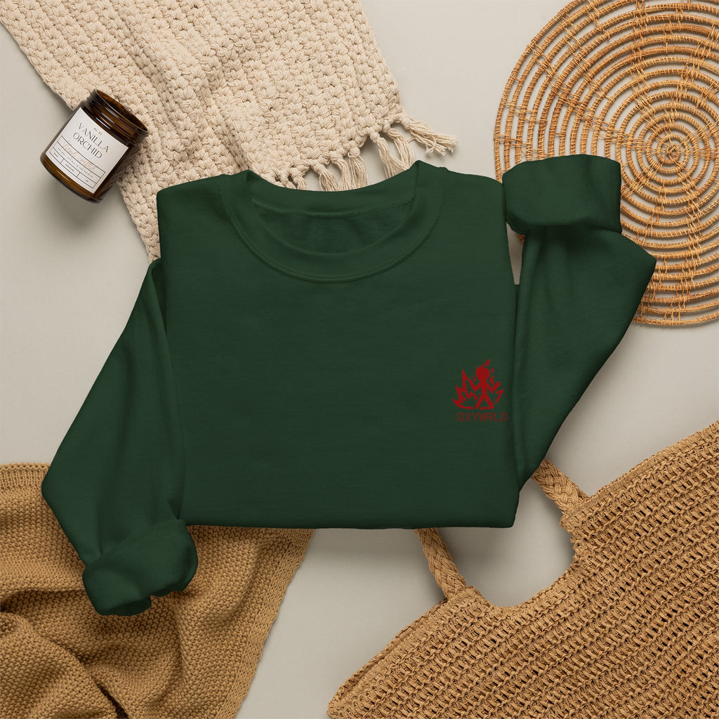 OXYWORLD Embroidered Crewneck Sweatshirt