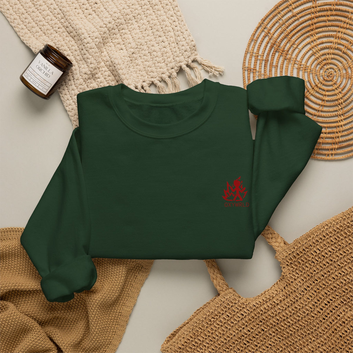 OXYWORLD Embroidered Crewneck Sweatshirt