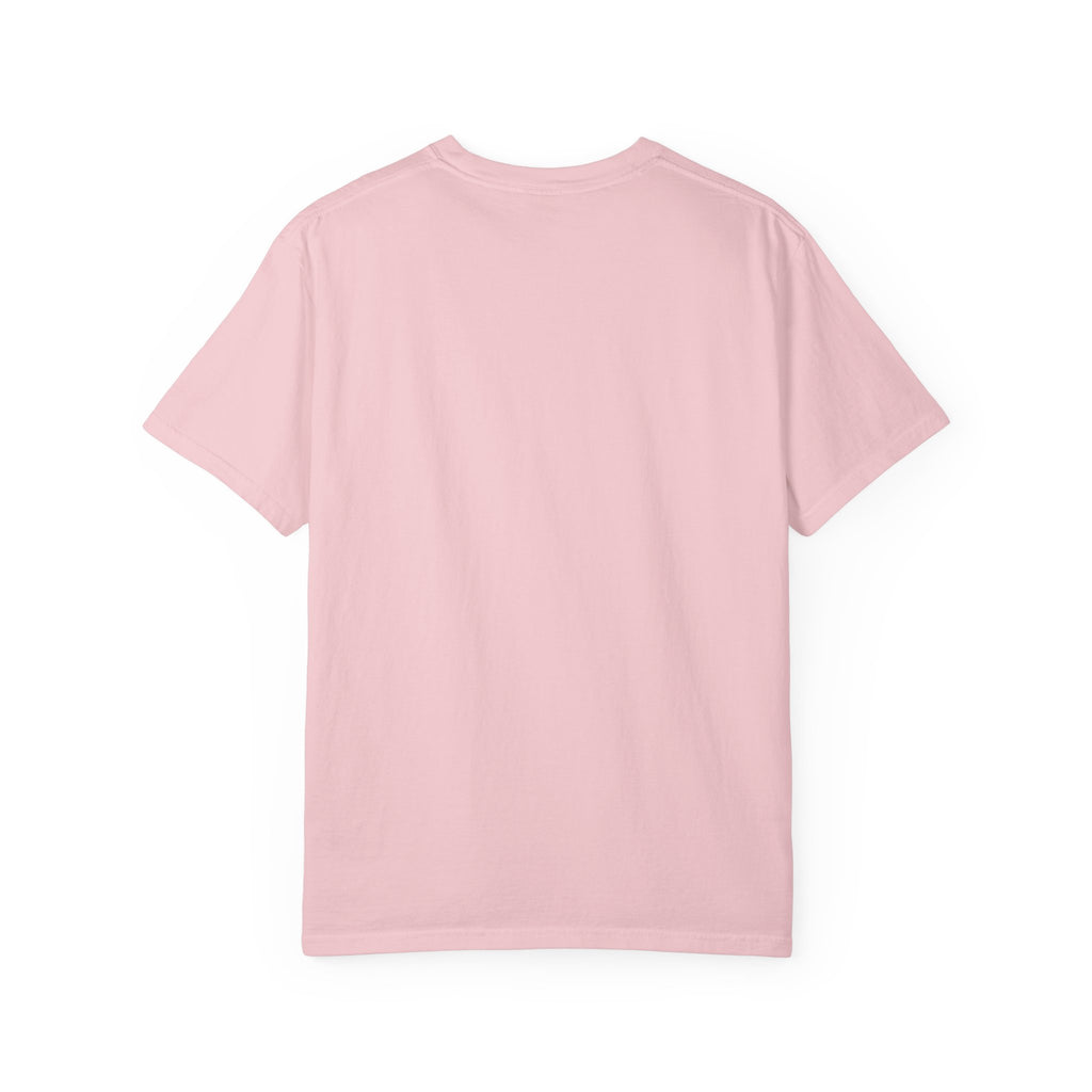 Minimal UFO Embroidered Tee — Small Alien Saucer Chest Patch