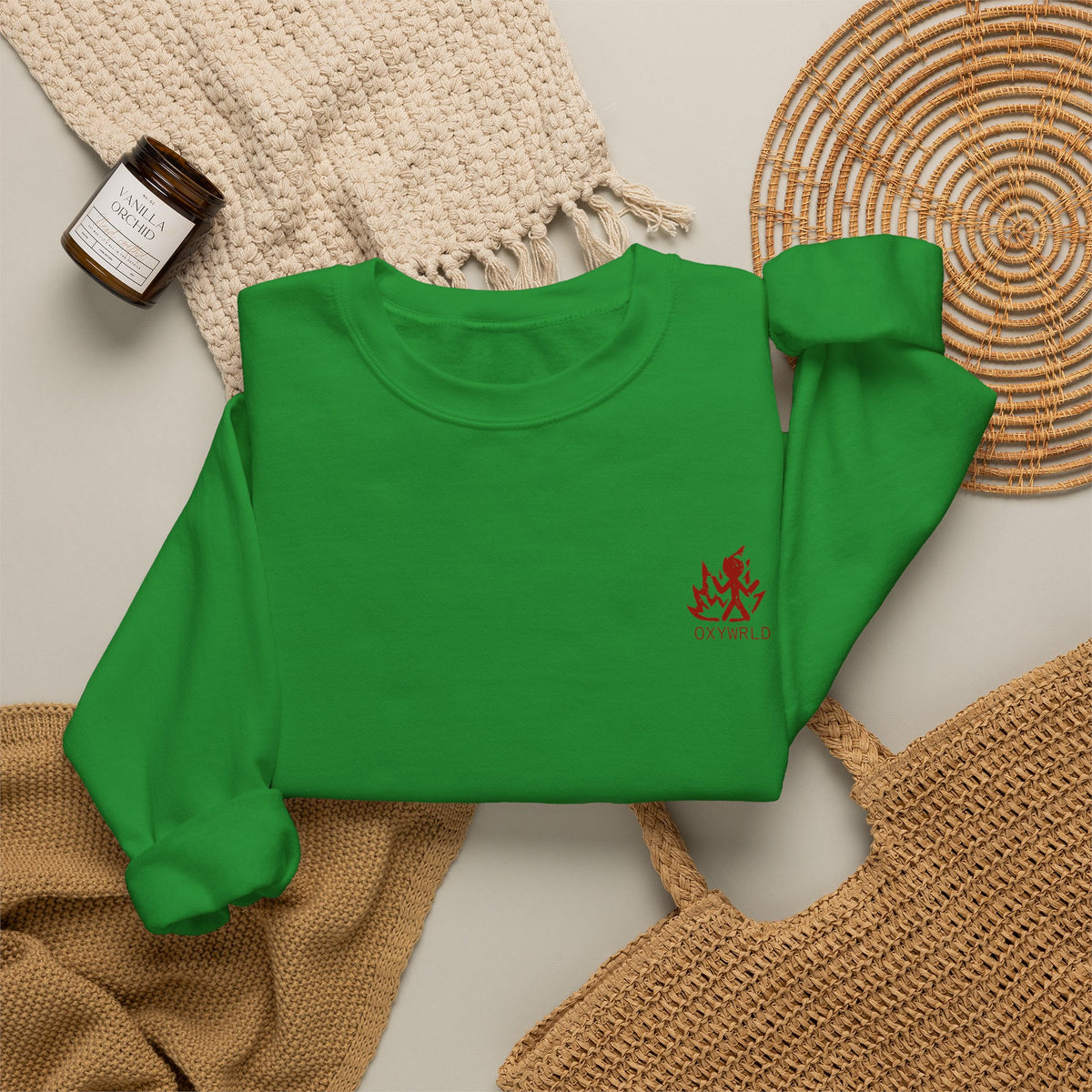 OXYWORLD Embroidered Crewneck Sweatshirt