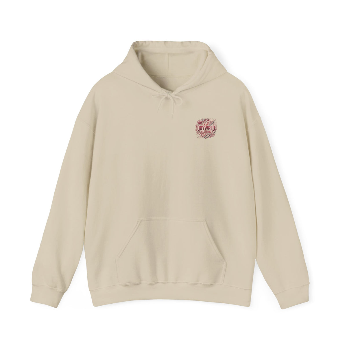 Hoodie — Small Black Brushstroke Logo Chest Sweatshirt