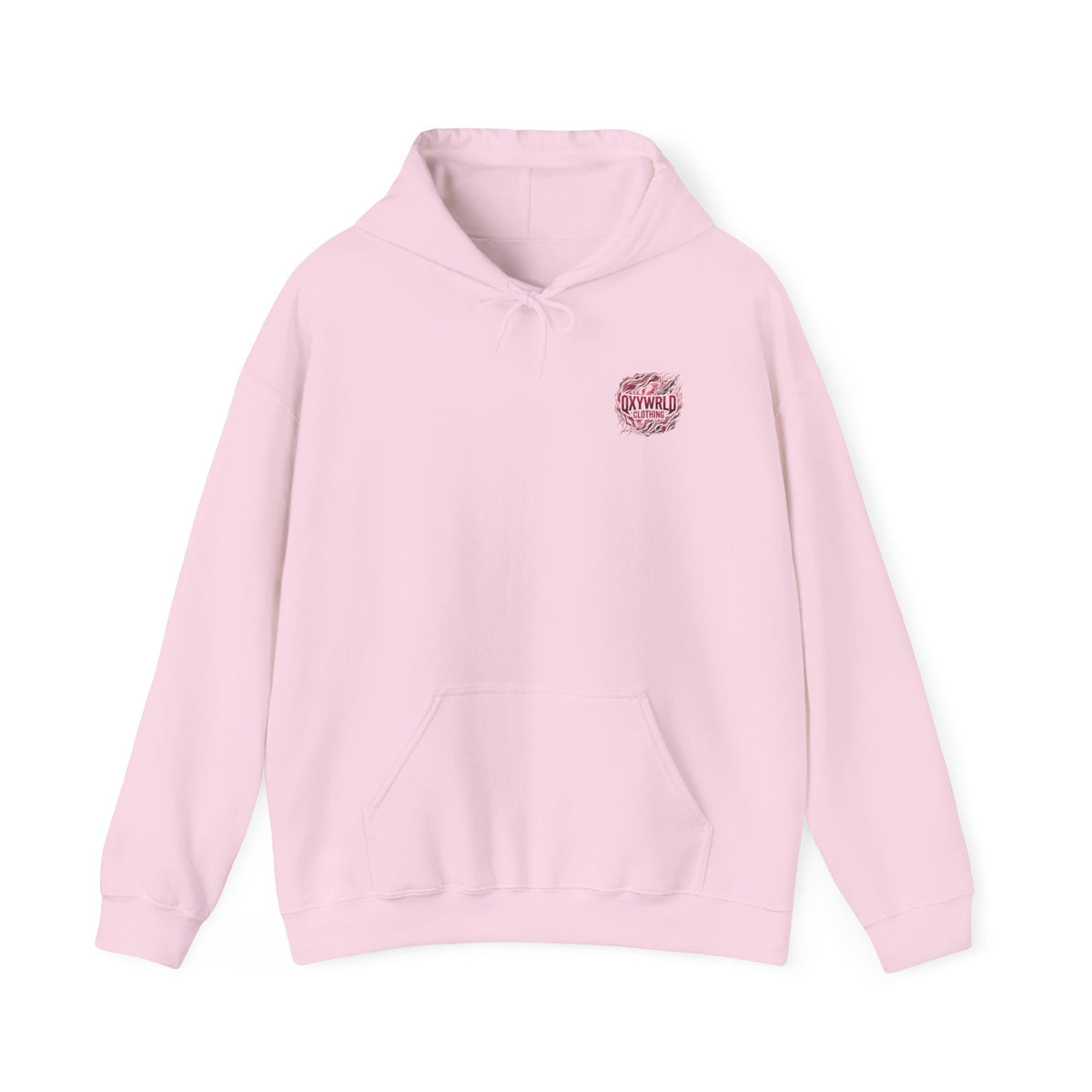 Hoodie — Small Black Brushstroke Logo Chest Sweatshirt