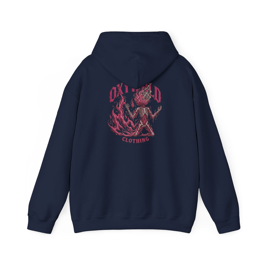Hoodie — Small Black Brushstroke Logo Chest Sweatshirt