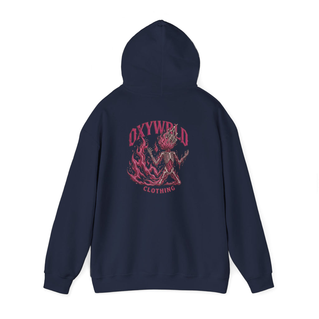 Hoodie — Small Black Brushstroke Logo Chest Sweatshirt