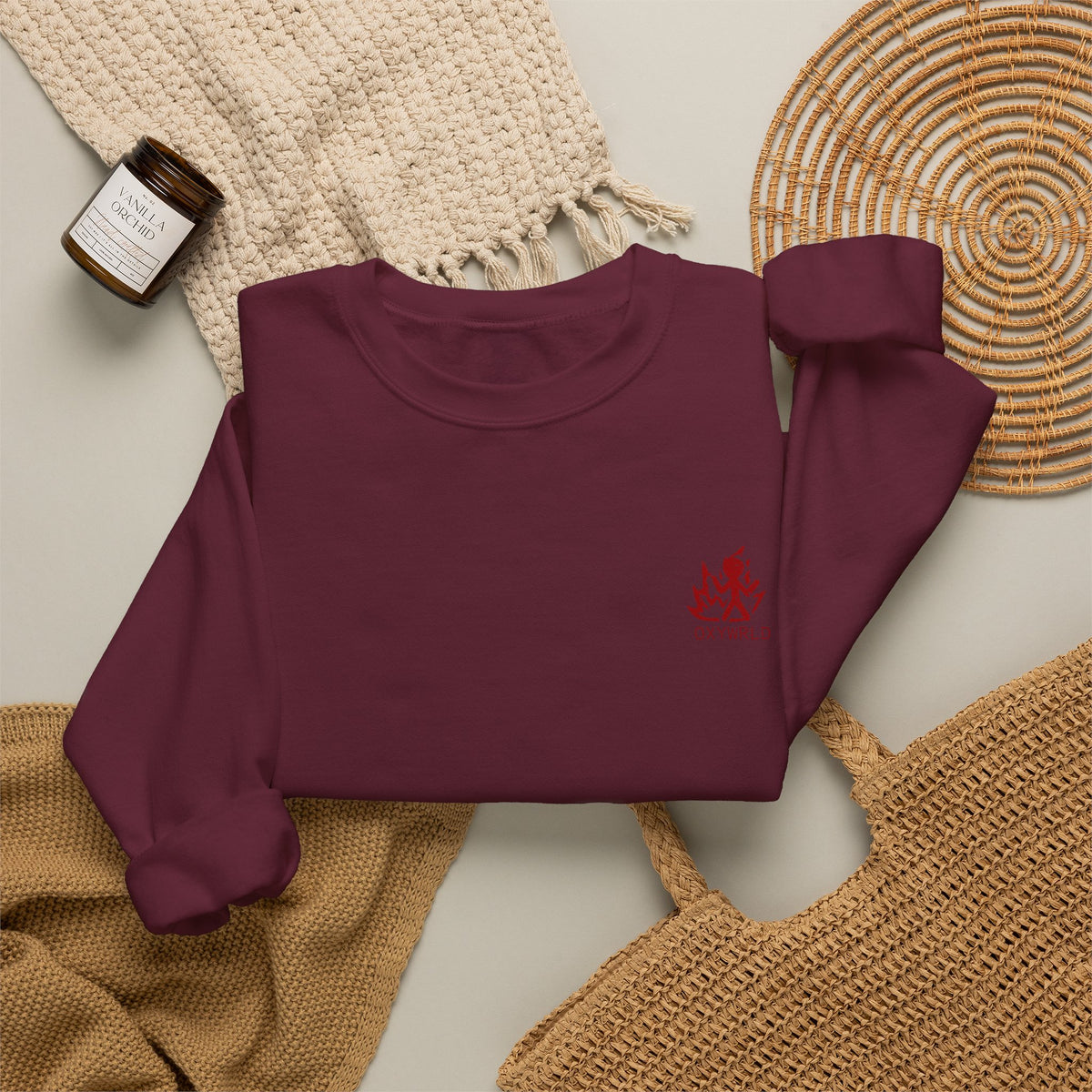 OXYWORLD Embroidered Crewneck Sweatshirt
