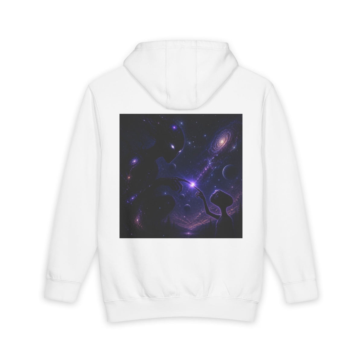 Galaxy Nebula Hoodie — Purple Space Backprint Pullover