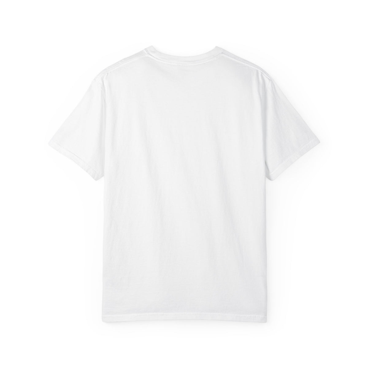 Minimal UFO Embroidered Tee — Small Alien Saucer Chest Patch