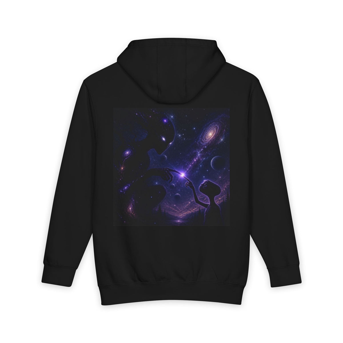 Galaxy Nebula Hoodie — Purple Space Backprint Pullover