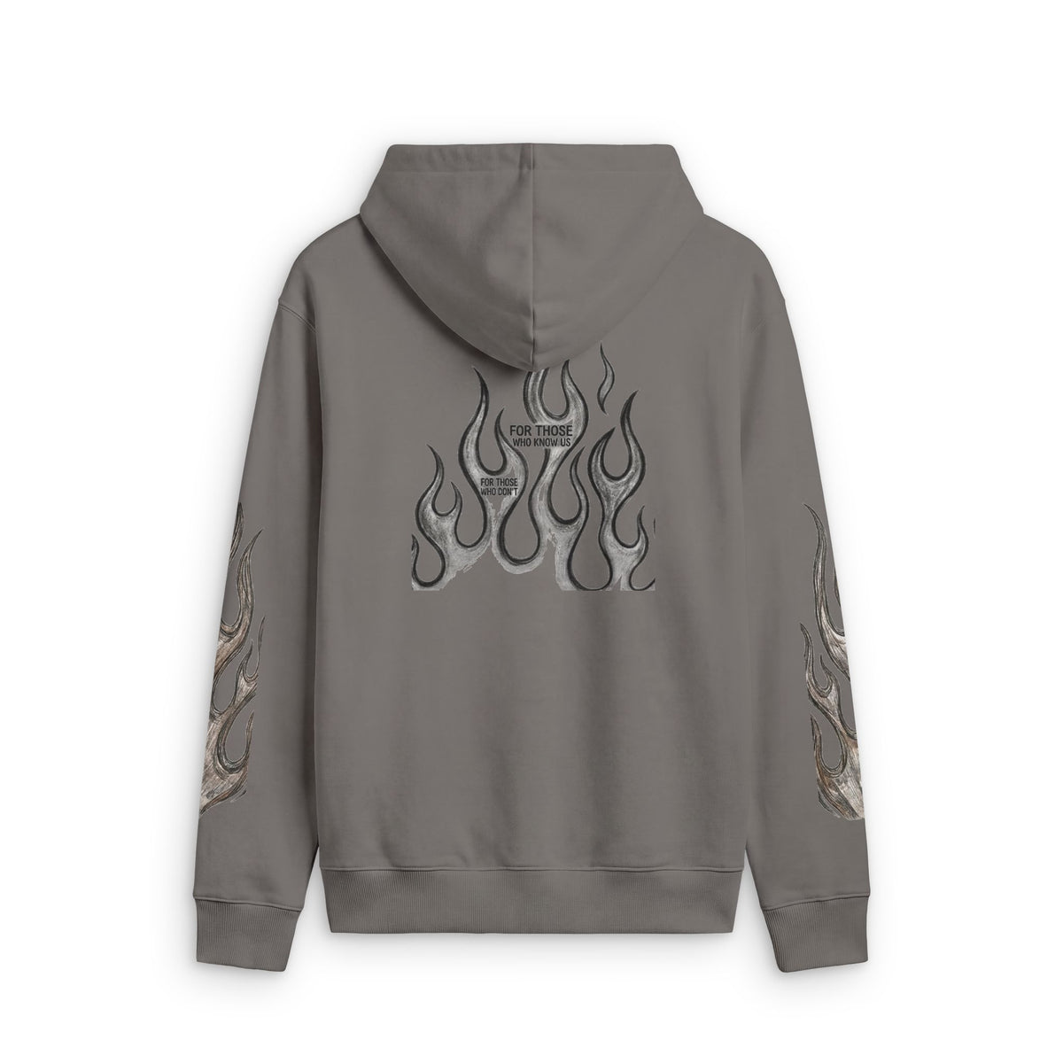 Flame Graphic Zip Hoodie