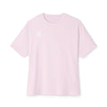 Pink Minimalist Floral Oversized Boxy T-Shirt