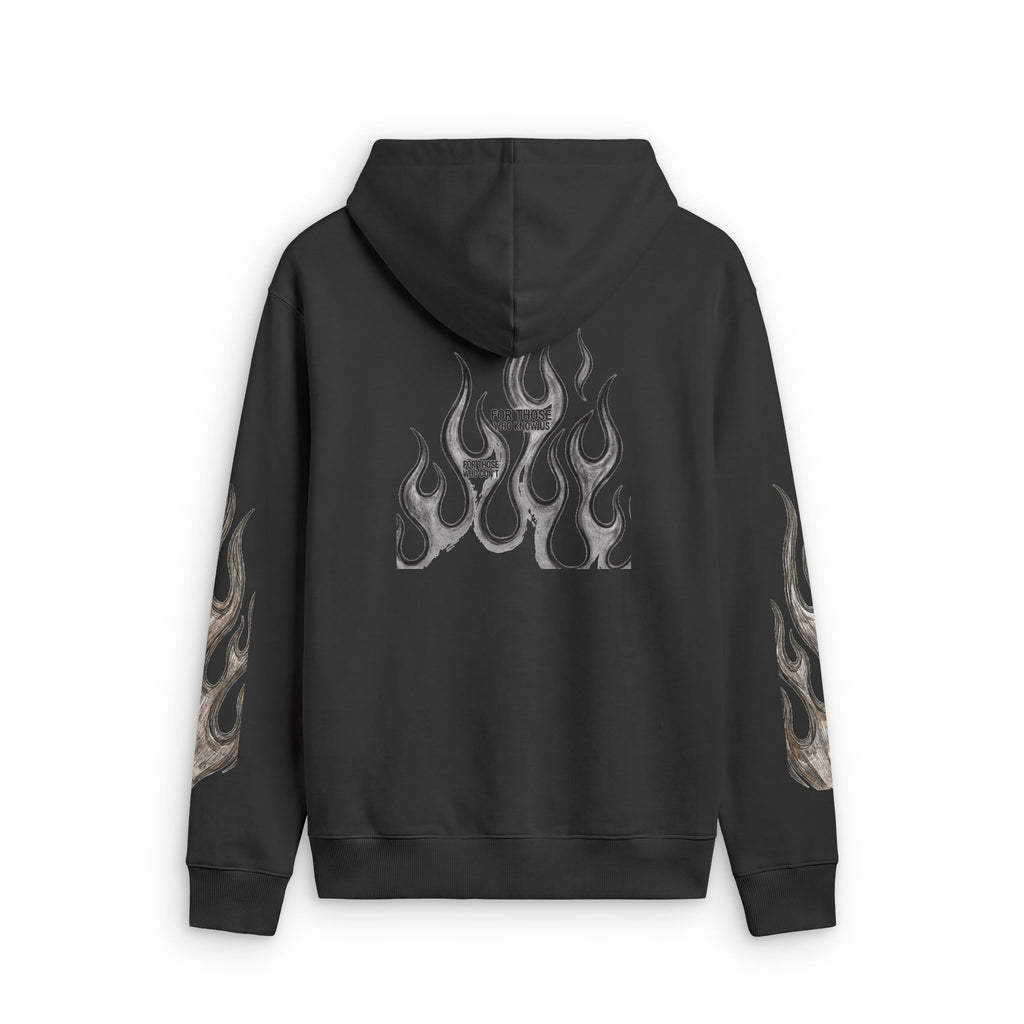 Flame Graphic Zip Hoodie