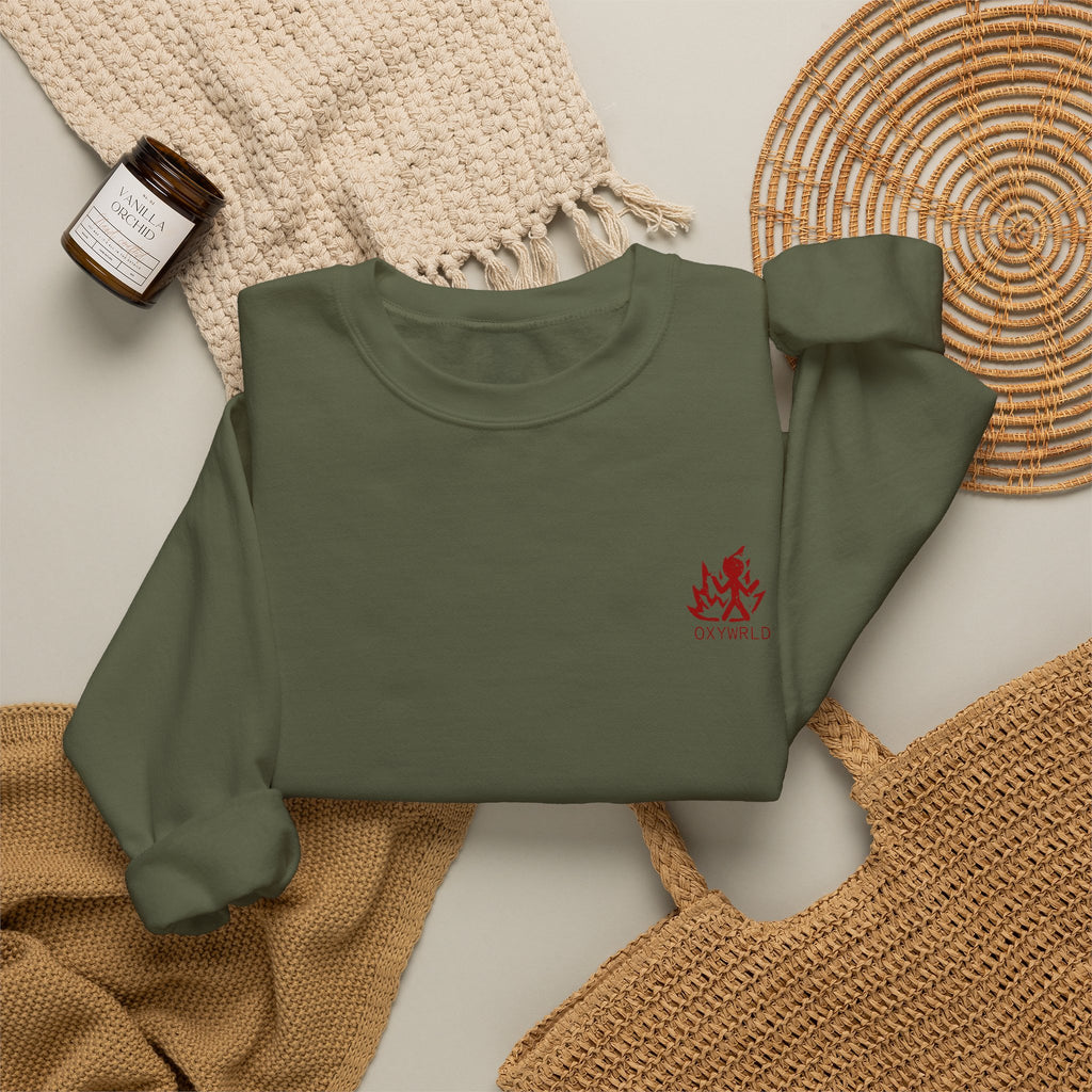 OXYWORLD Embroidered Crewneck Sweatshirt