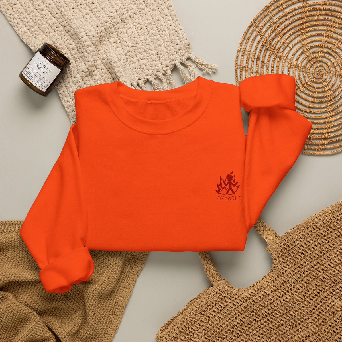 OXYWORLD Embroidered Crewneck Sweatshirt
