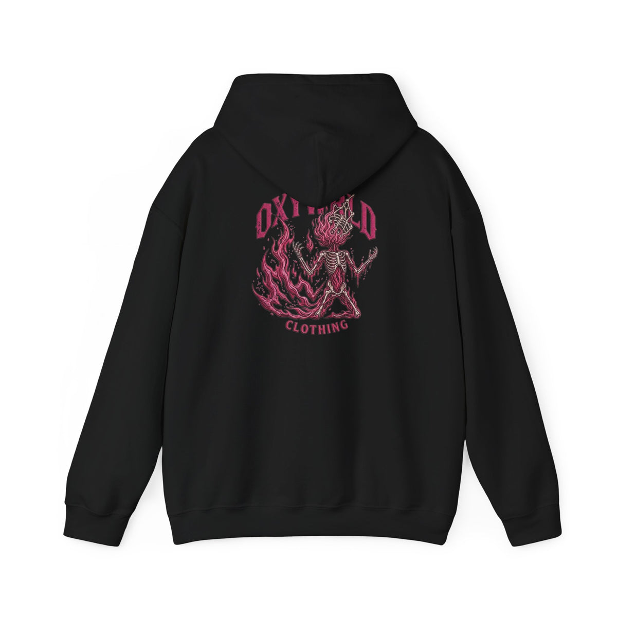 Hoodie — Small Black Brushstroke Logo Chest Sweatshirt