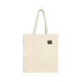 Canvas Tote Bag with Minimal Black Brushstroke Logo — Eco Market Tote