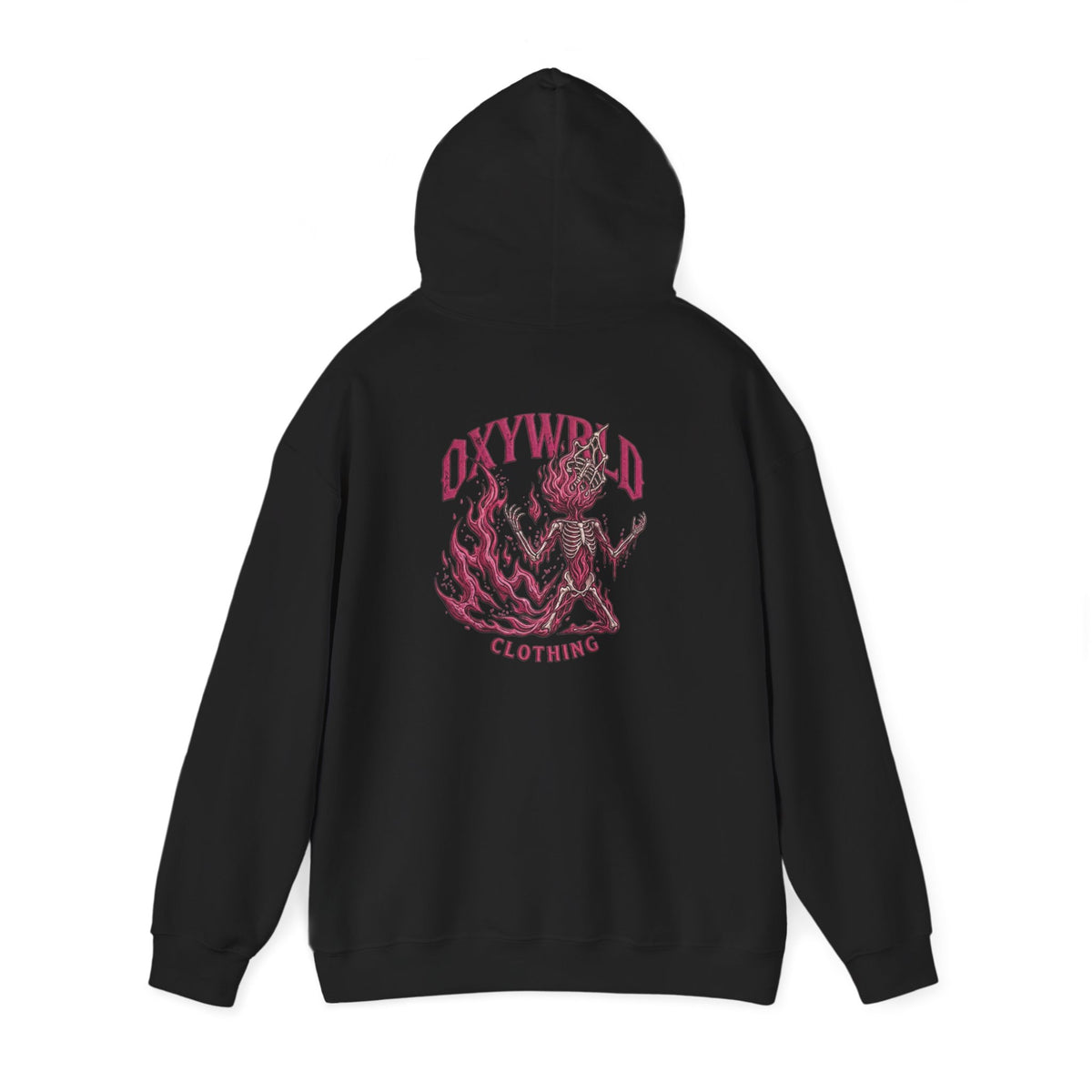 Hoodie — Small Black Brushstroke Logo Chest Sweatshirt