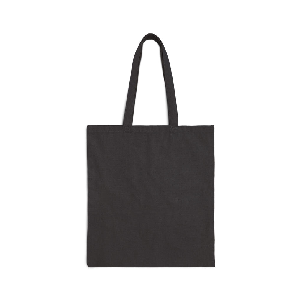 Canvas Tote Bag with Minimal Black Brushstroke Logo — Eco Market Tote