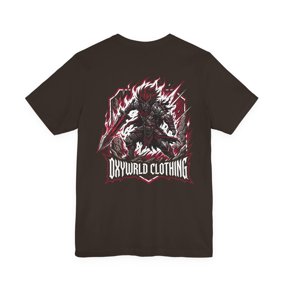 White Tee with Small Spiky Heart Graphic – Minimalist Punk Chest Logo Shirt