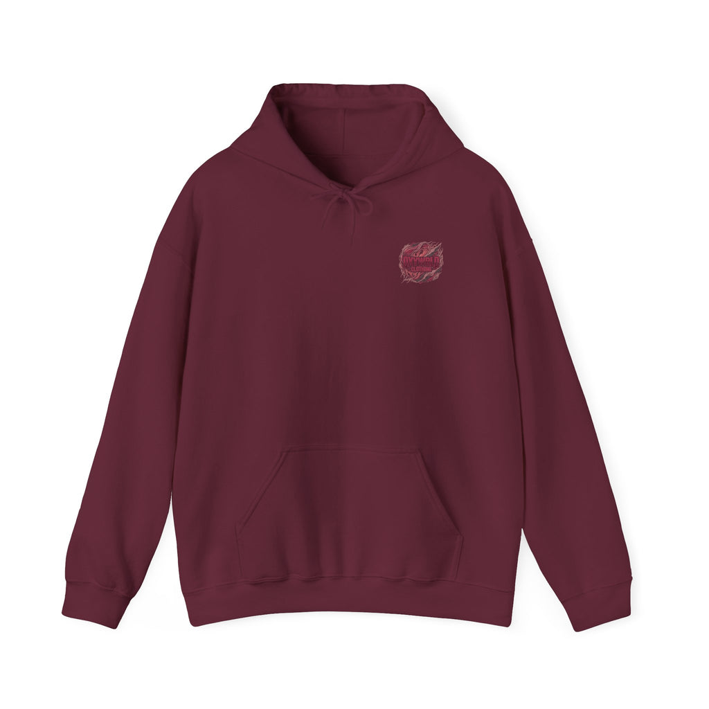 Hoodie — Small Black Brushstroke Logo Chest Sweatshirt