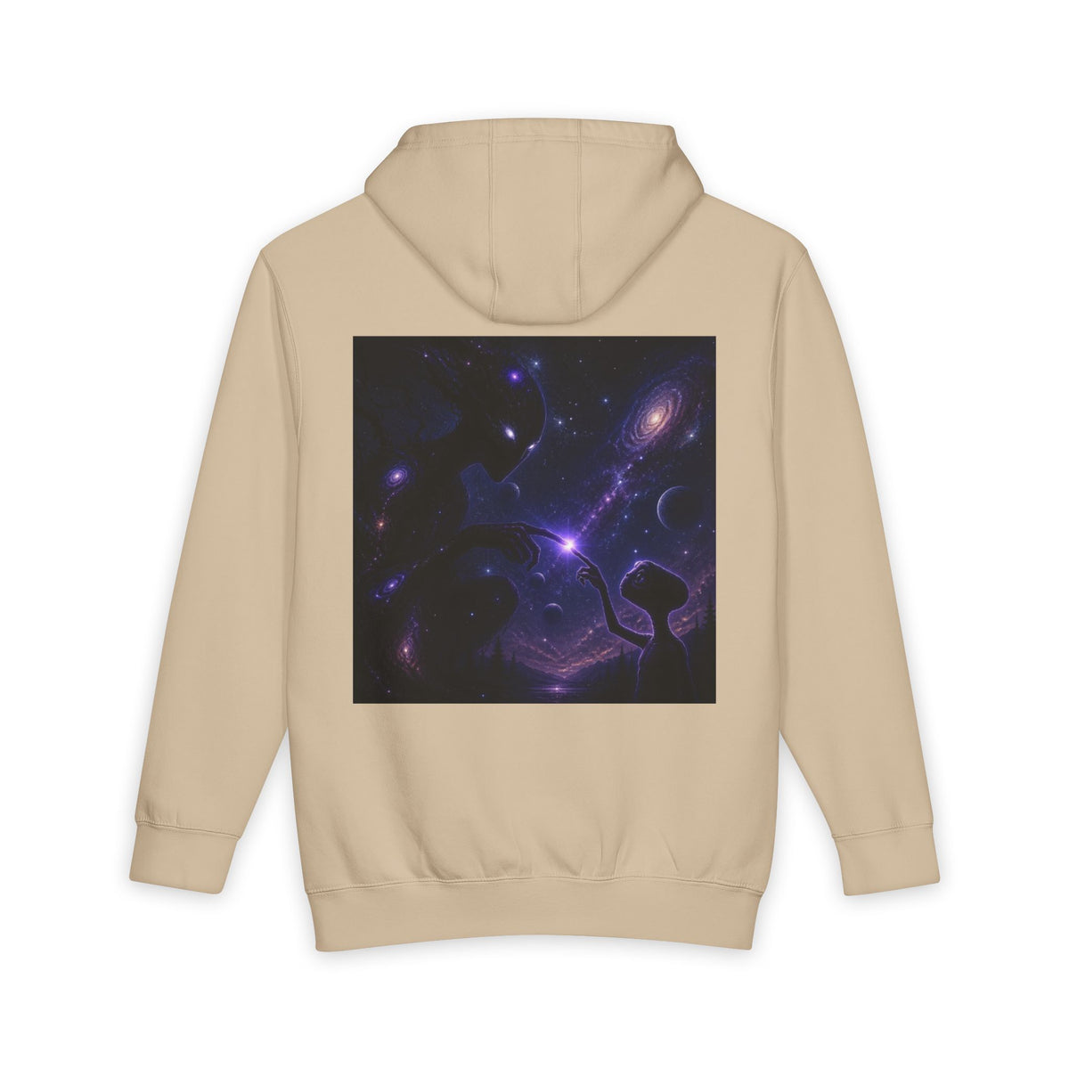 Galaxy Nebula Hoodie — Purple Space Backprint Pullover