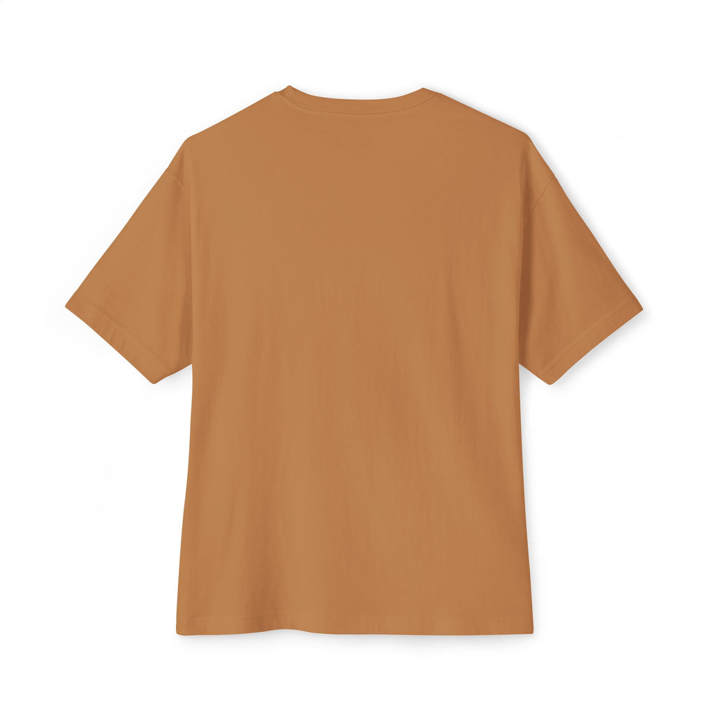 Pink Minimalist Floral Oversized Boxy T-Shirt