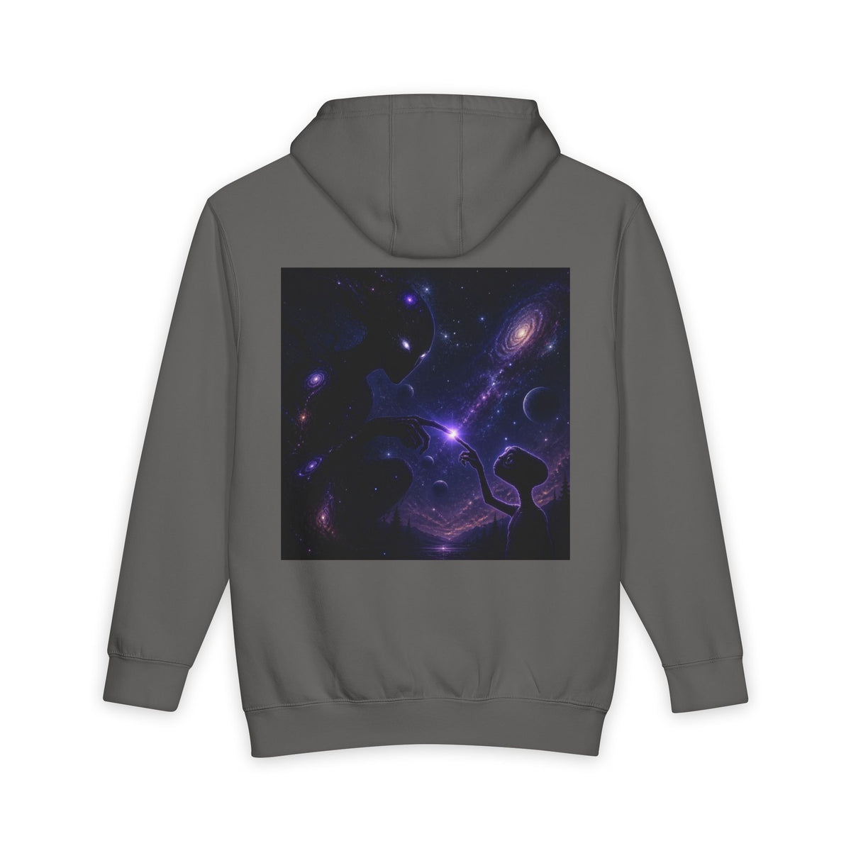 Galaxy Nebula Hoodie — Purple Space Backprint Pullover